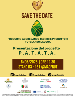 Al via il progetto P.A.T.A.T.A.: innovazione e sostenibilità per la pataticoltura dell’Emilia-Romagna